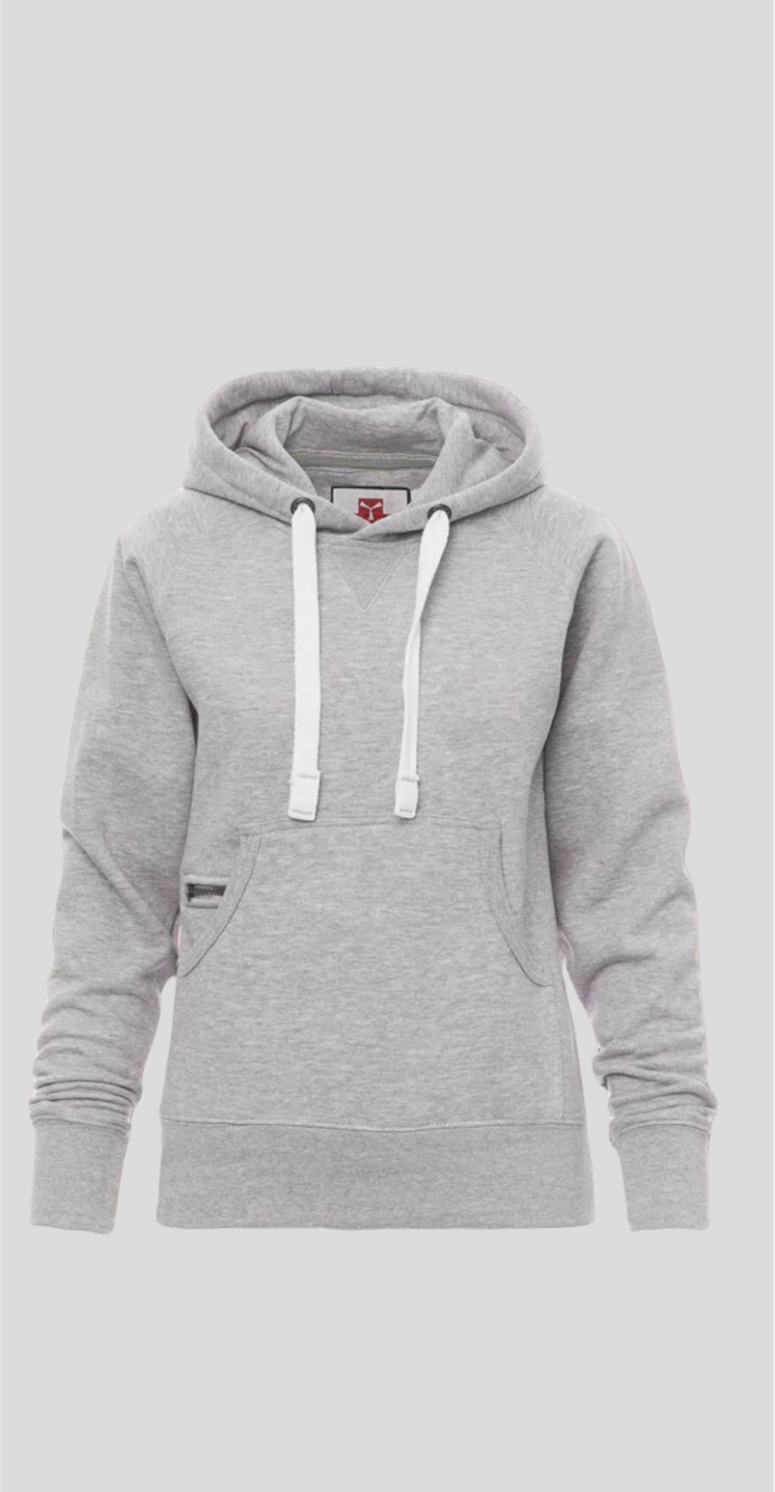 THREADBARE fleece hood-Grey Marl