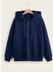 TEX- Fashion Zip Through hood(blue)