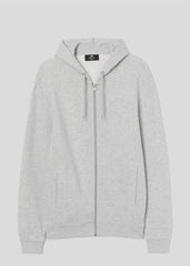 TEX Fleece Pull up Hoodie-light grey