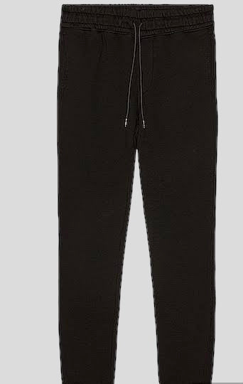 SM(D) Sports Plain straight trousers-Black