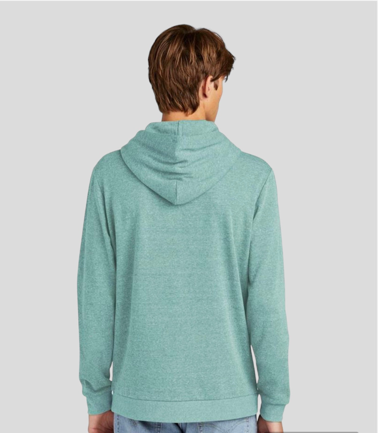 NewYorkClub Fleece Pull up Hoodie-AquaGreen