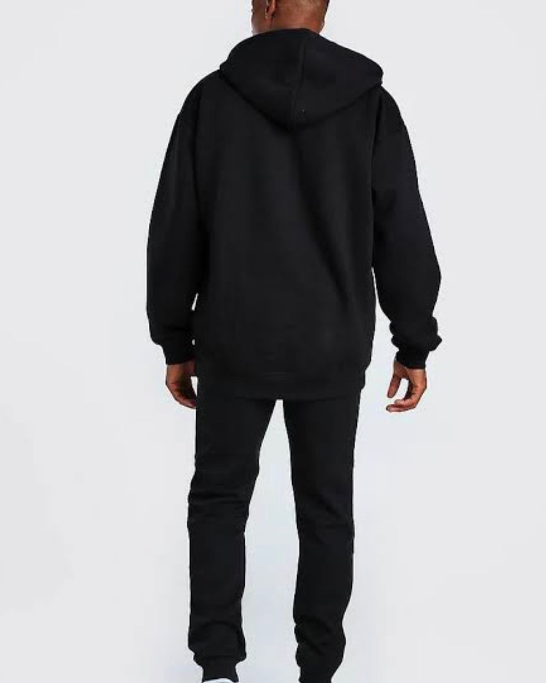 BERSHKA Hood-Fleece (Black)