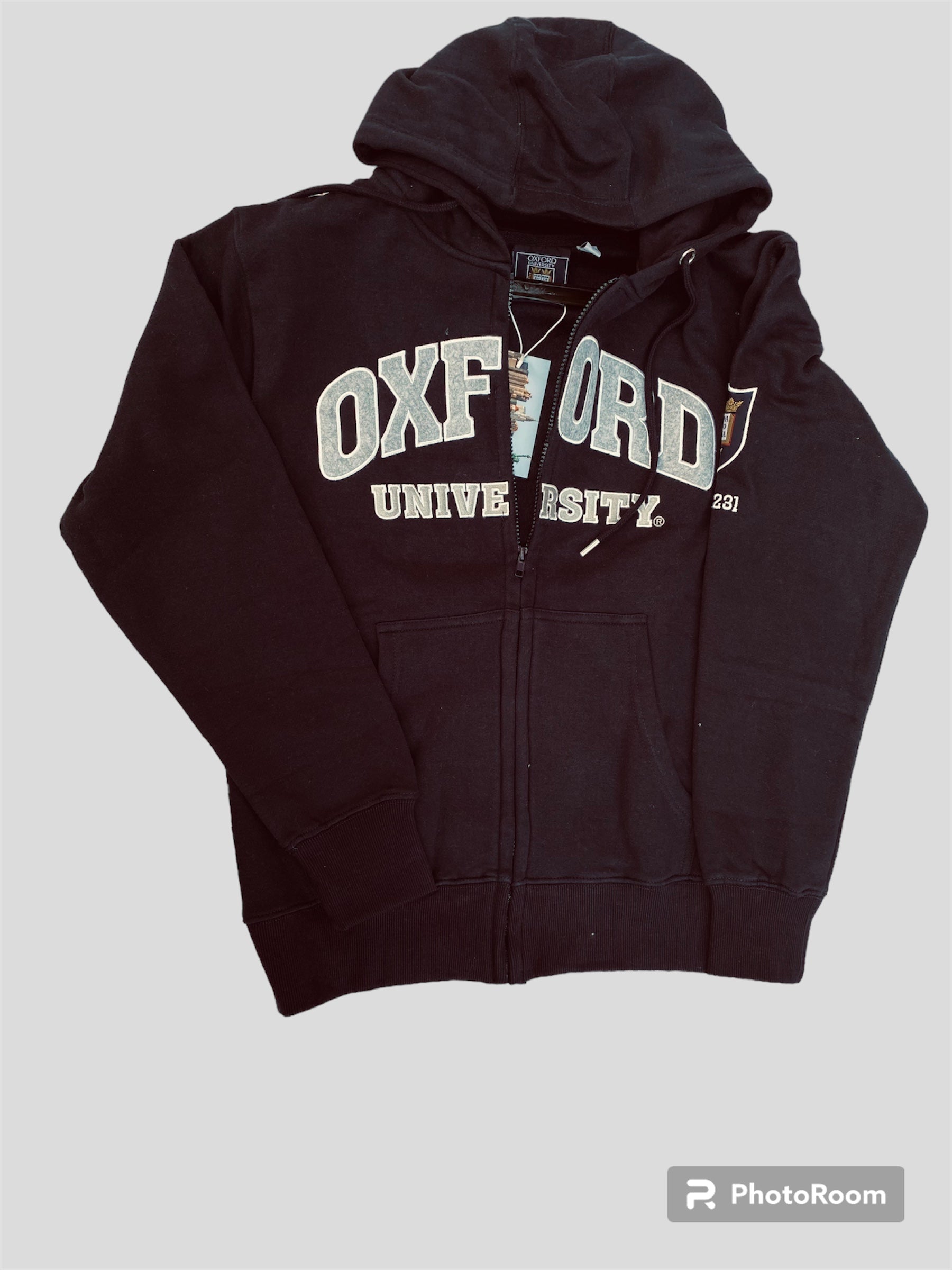 Oxford fleece zip up Hood