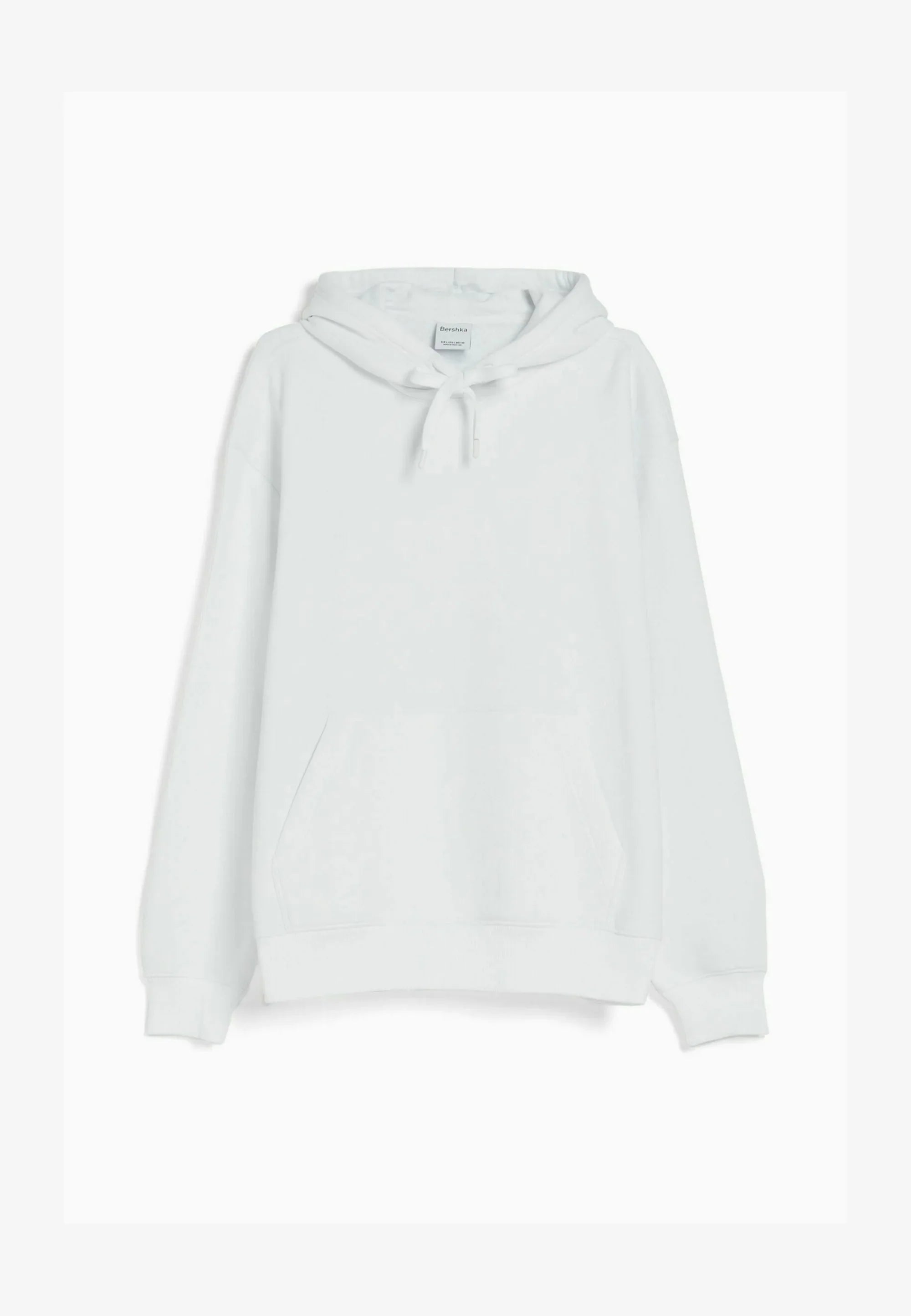 Bershka Fleece Hoodie-White