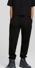 BERSHKA cargo jogger trousers-Black