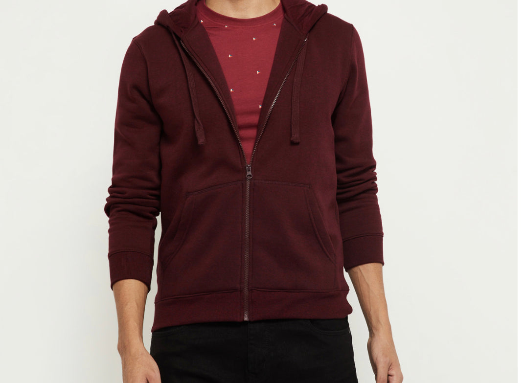 TEX fashion zipper-maroon