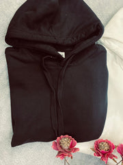 BERSHKA Hood-Fleece (Black)