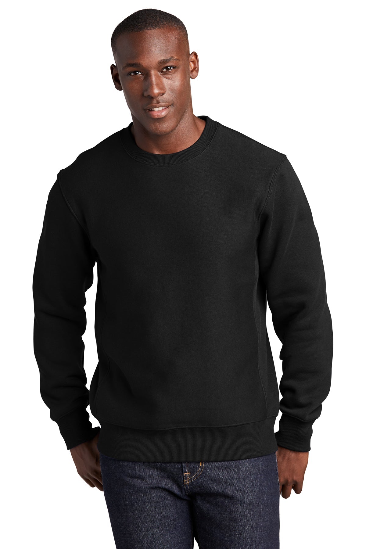 NewYork club crewneck fleece sweatshirt-black